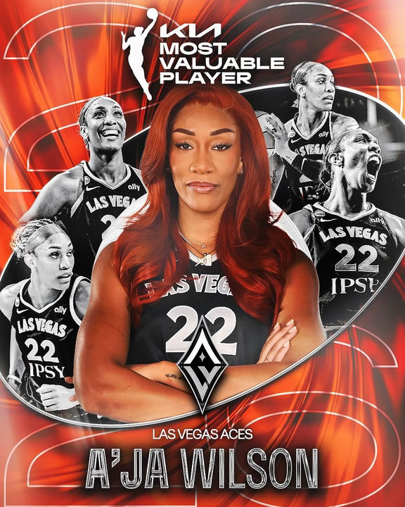 [飞机R]早报：拉斯维加斯王牌队的A'ja Wilson 赢得2026赛季WNBA史上第五个最有价值球员奖，成为联赛历史上首位连续三届获得MVP的球员，消息人士透露给ESPN。
	
📊威尔逊成为首位WNBA球员，场均得分达到25分，同时投篮命中率达到50%，三分球命中率达到40%。
	
[红书R]她本赛季的场均得分在WNBA历史上排名第二，仅次于她两年前创造的自己的纪录。她继续为自己的传奇履历增添光彩。
	
#wnba #WNBA #女篮 #美国女篮 #聊球俱乐部 #藏不住了我是球迷 #NBA评论席 #nba 懂点篮球 #球星