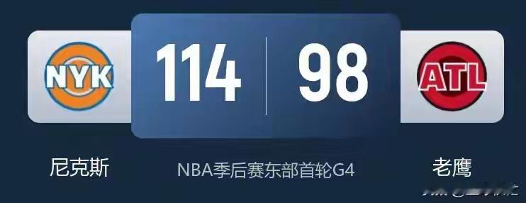 比赛的两支球队一个是主场作战的纽约尼克斯队另一个则是客场作战的亚特兰...