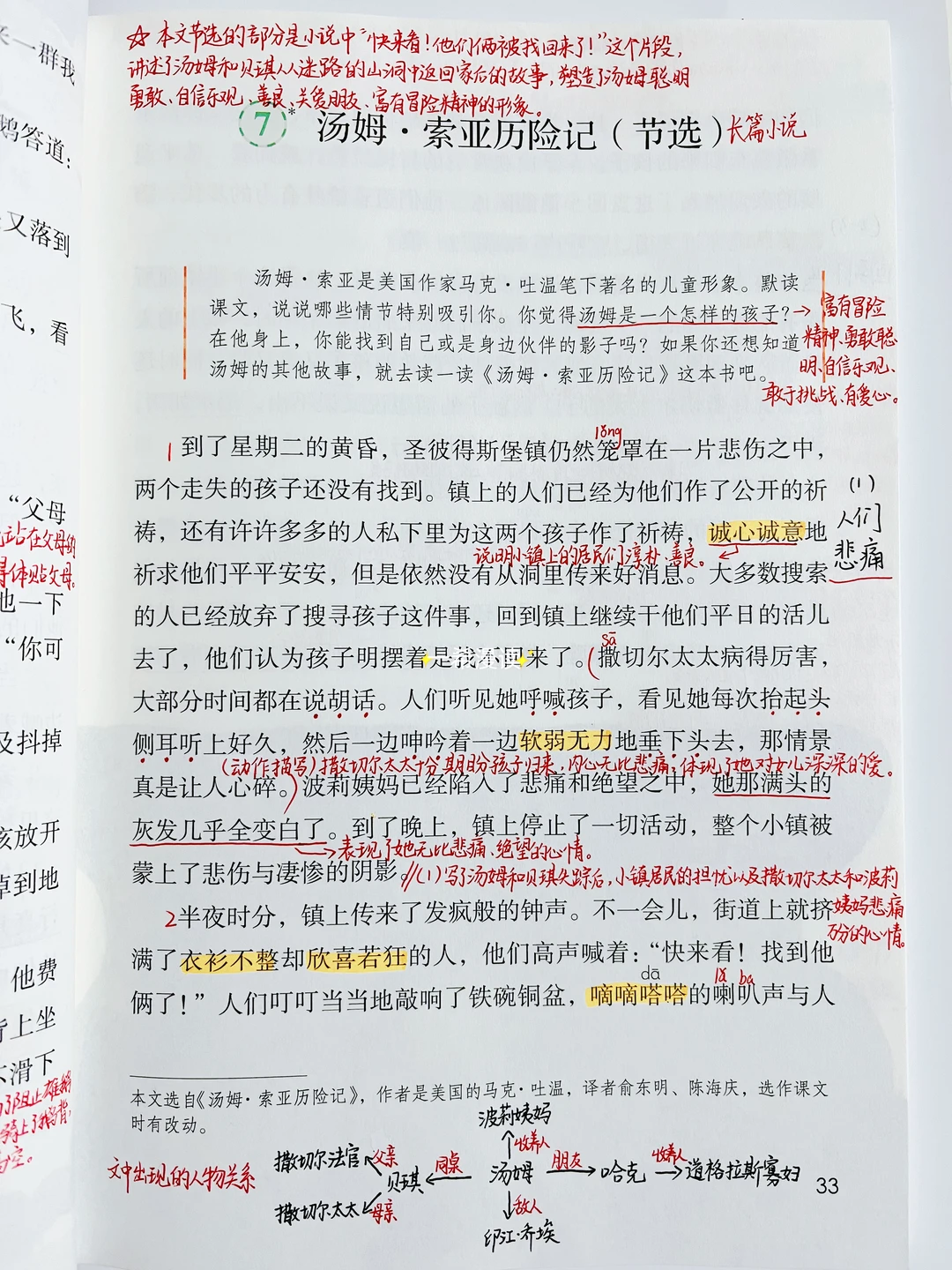 六下语文｜7.《汤姆•索亚历险记（节选）》笔记