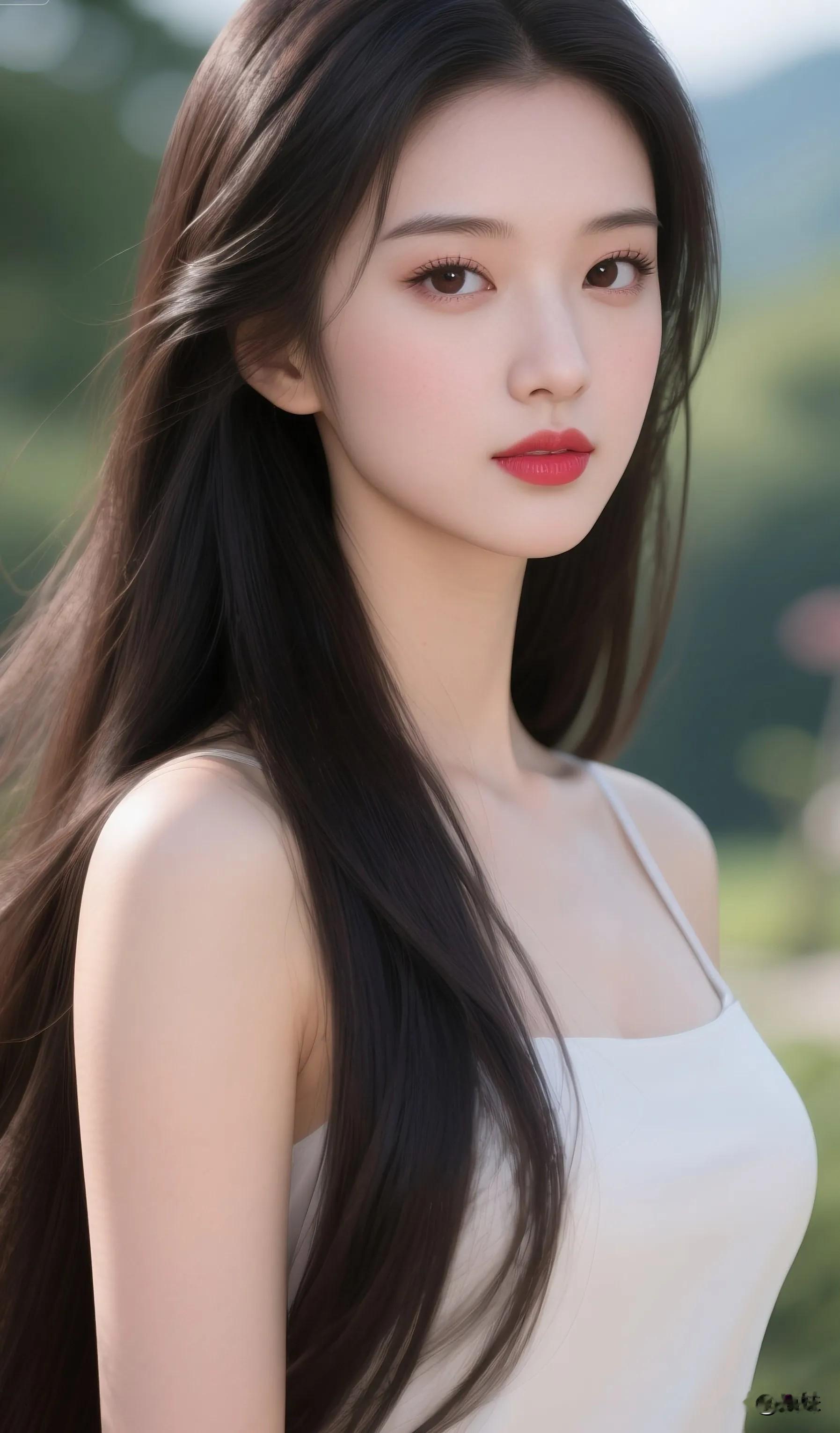 清新自然，甜美可人，户外自然光下的少女写真