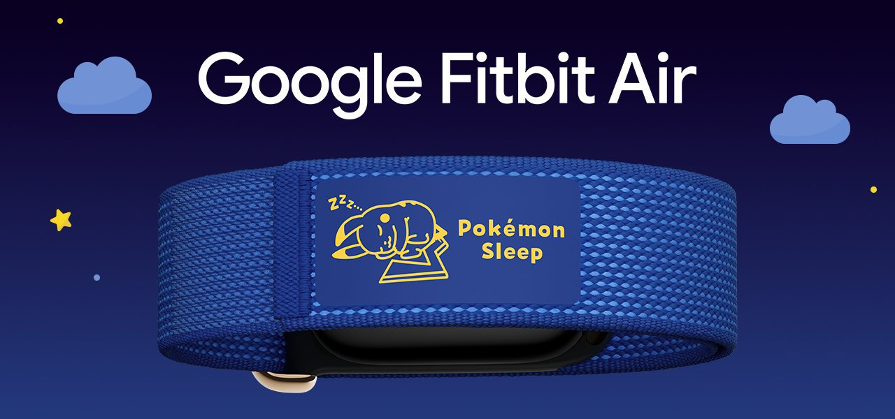 可穿戴设备「Google Fitbit Air 限定版 Pokémon Sleep」将于9月15日发售，能够监控睡眠质量，搭配《Pokemon Sleep》使用。
#宝可梦# ​