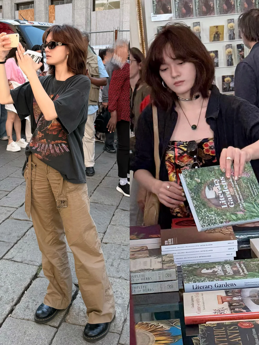 米兰偶遇文淇！这松弛样子真不像女明星🤣