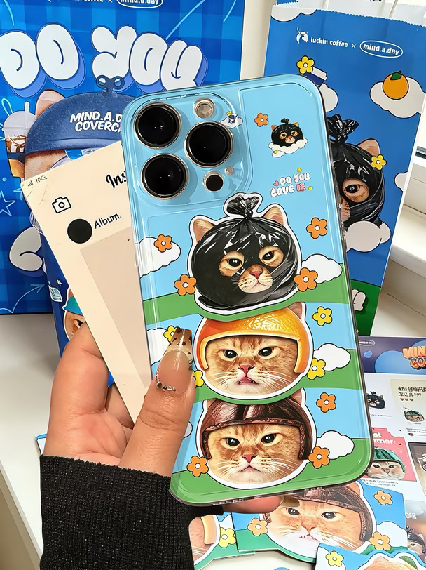 谁用谁迷糊的瑞幸小猫🐱手机壳！被硬控了