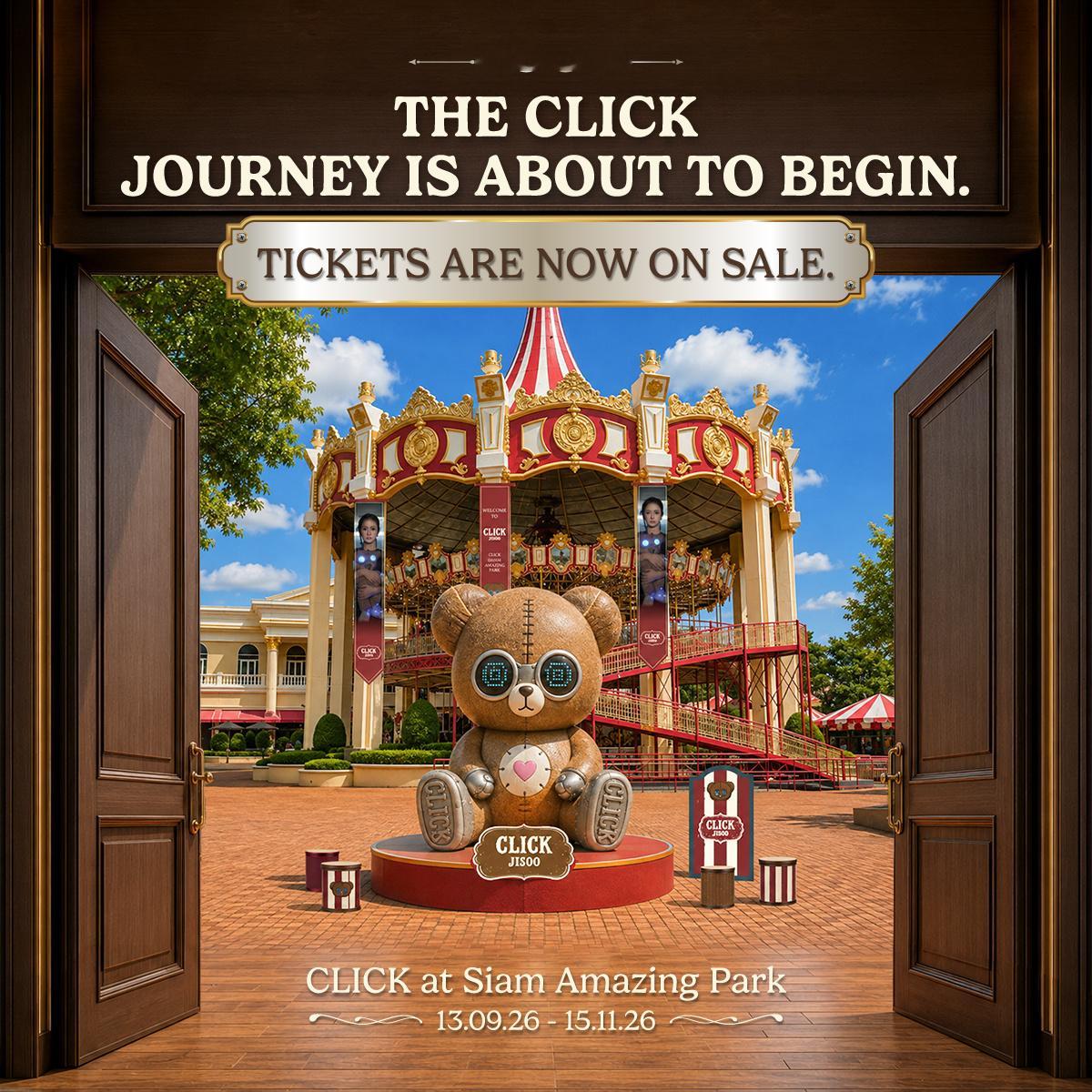 #kimjisoo[超话]#Siam Amazing Park官推&IG更新智秀相关

正是一次次到访、一声声欢笑、一份份回忆，让属于我们的快乐，因CLICK延续至今🥰
 
为此我们特别打造「CLICK at Siam Amazing Park」，作为一份特别致谢。邀你踏入CLICK的奇幻世界，体验欢乐、悸动与满满的氛围感🧸
 
专属于你的CLICK主题 ​