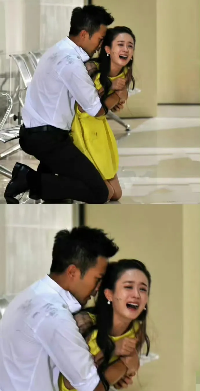 刘恺威和赵丽颖合照，这就是演技啊。