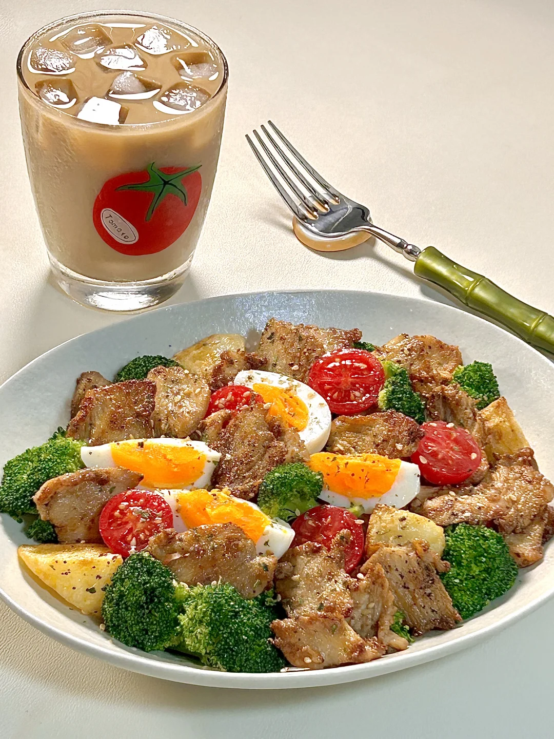 无气自律餐｜鸡胸肉土豆沙拉🍱美式☕️