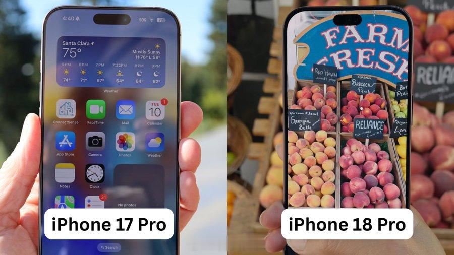 为什么 iPhone 18 Pro 的边框看起来比 iPhone 17 Pro 更厚？😭 ​​​​


#iPhone18Pro全球售价对比# ​
