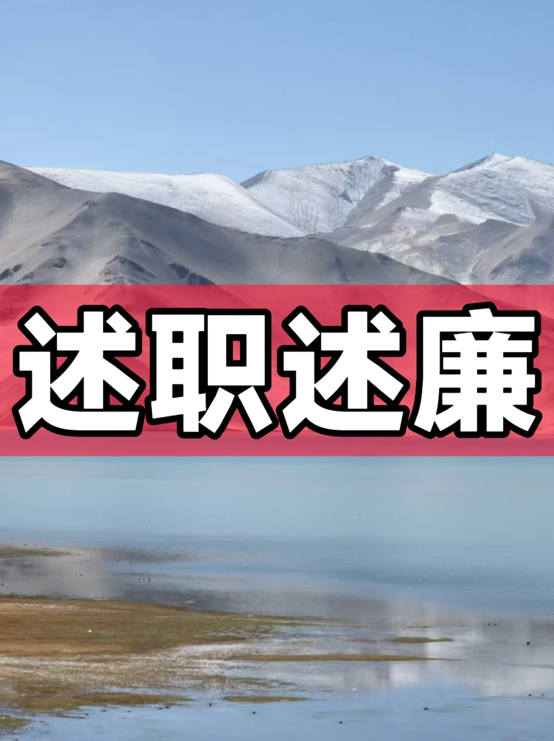 体制内：述职述廉报告