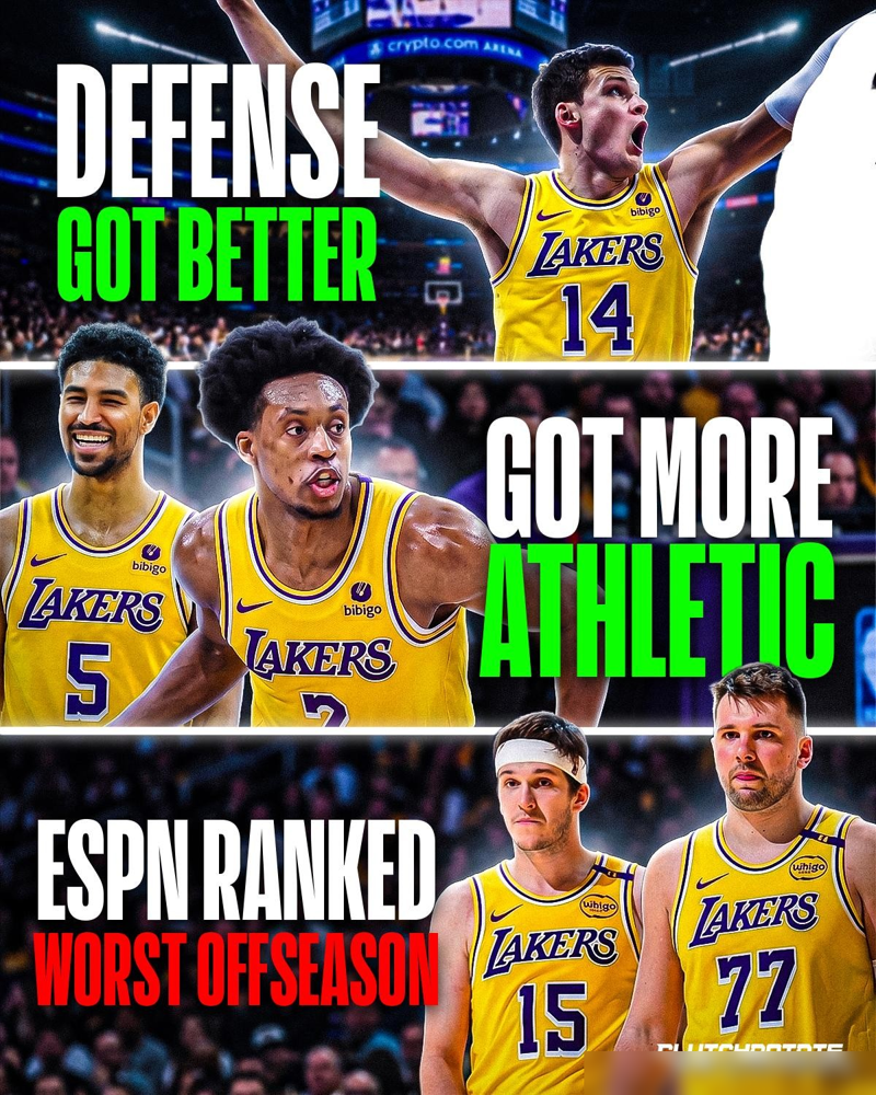 湖人被ESPN评了个C+，全联盟垫底，理由就仨字：不够强。
可你细看，湖人休赛期把防守补了，阵容年轻了，运动能力也上来了，连沃克·凯斯勒都砸锅卖铁换来了。结果ESPN转头说，你前锋不行，替补中锋有漏洞，选秀资产还掏空了。
那独行侠呢？资源更紧，操作更少，评了个B-。一边是补强了但没到争冠，一边是