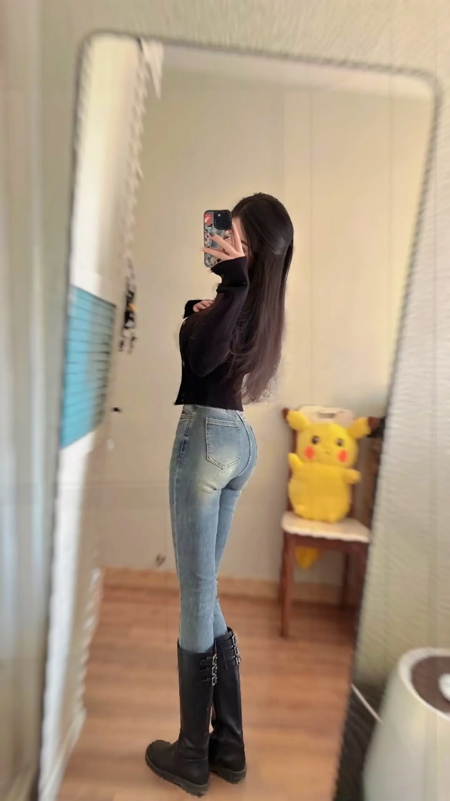 腰臀比，绝美！！！，显着身材性感高挑?