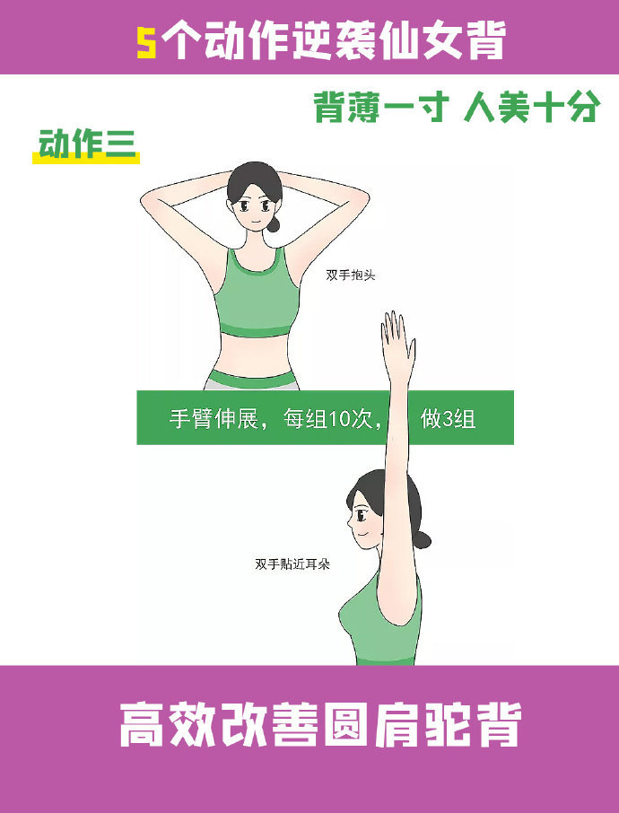 全网快速瘦背超有效的5个动作🔥 ​​​​