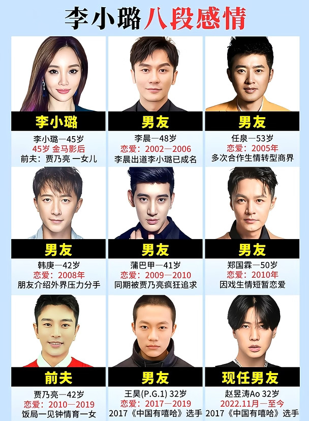 李小璐感情盘点