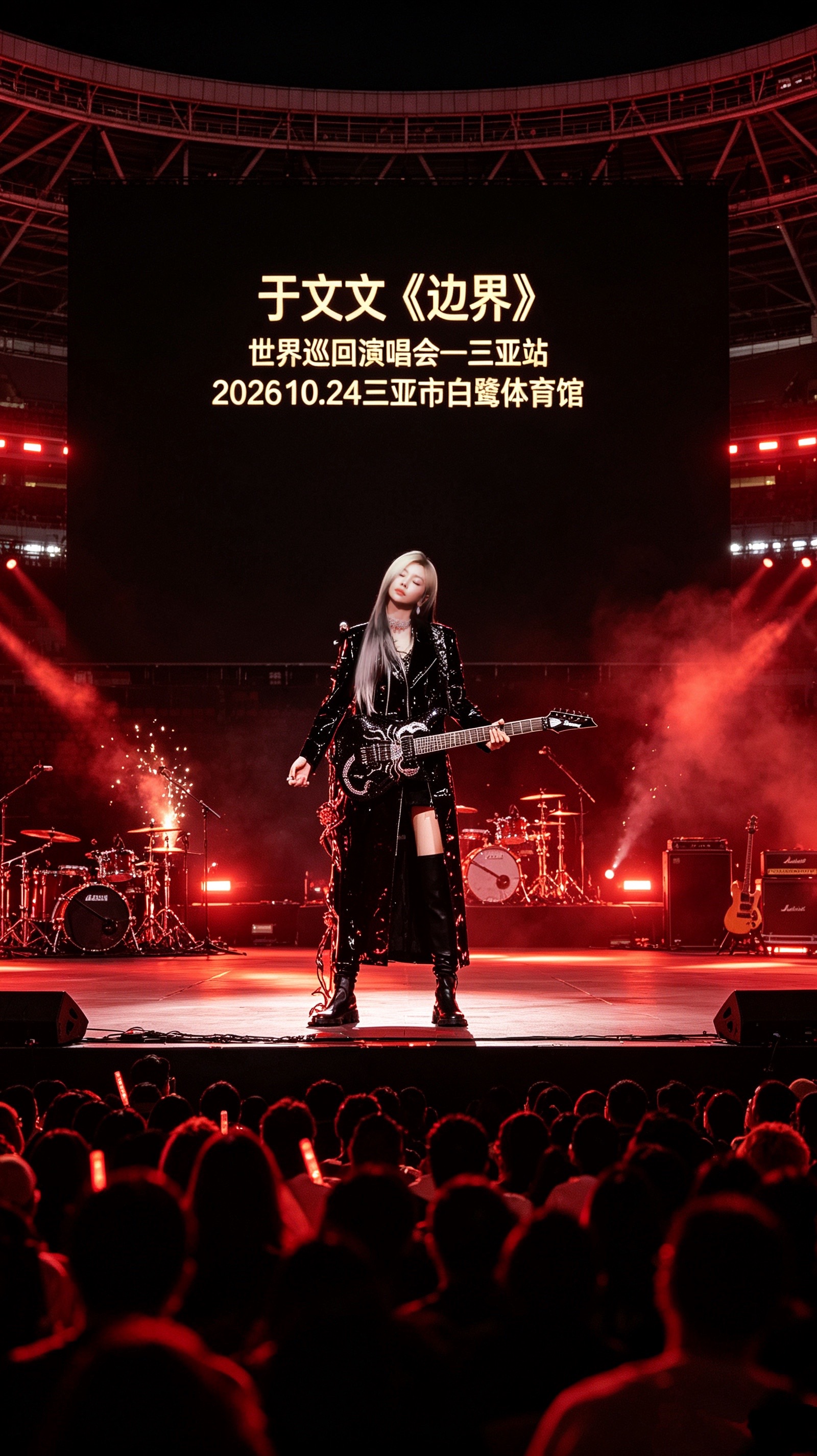 海风、落日、吉他声。
于文文《边界》世界巡回演唱会—三亚站
2026.10.24
三亚市白鹭体育馆
把耳机里的她，搬到海边现场。于文文于文文边界世界巡回演唱会三亚演唱会于文文三亚演唱会