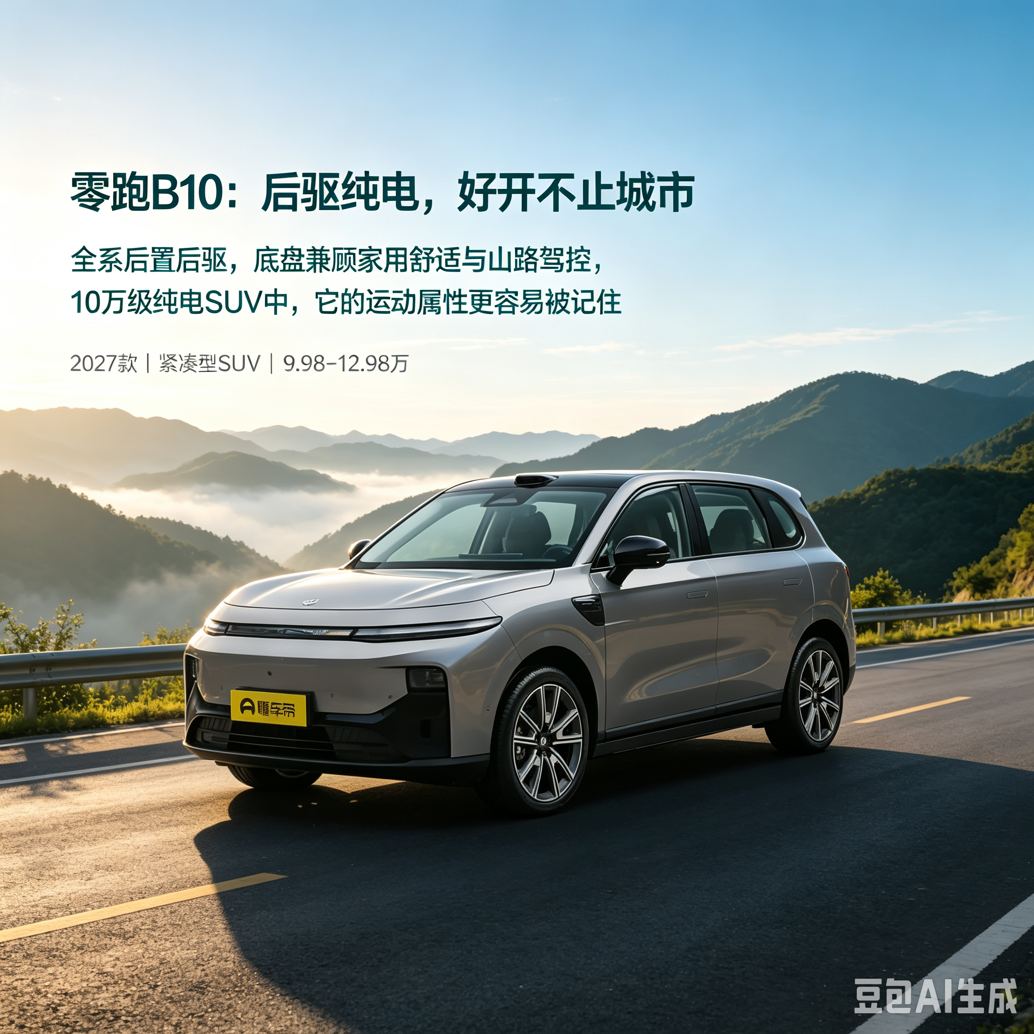 零跑B10，后驱纯电的家用好选择