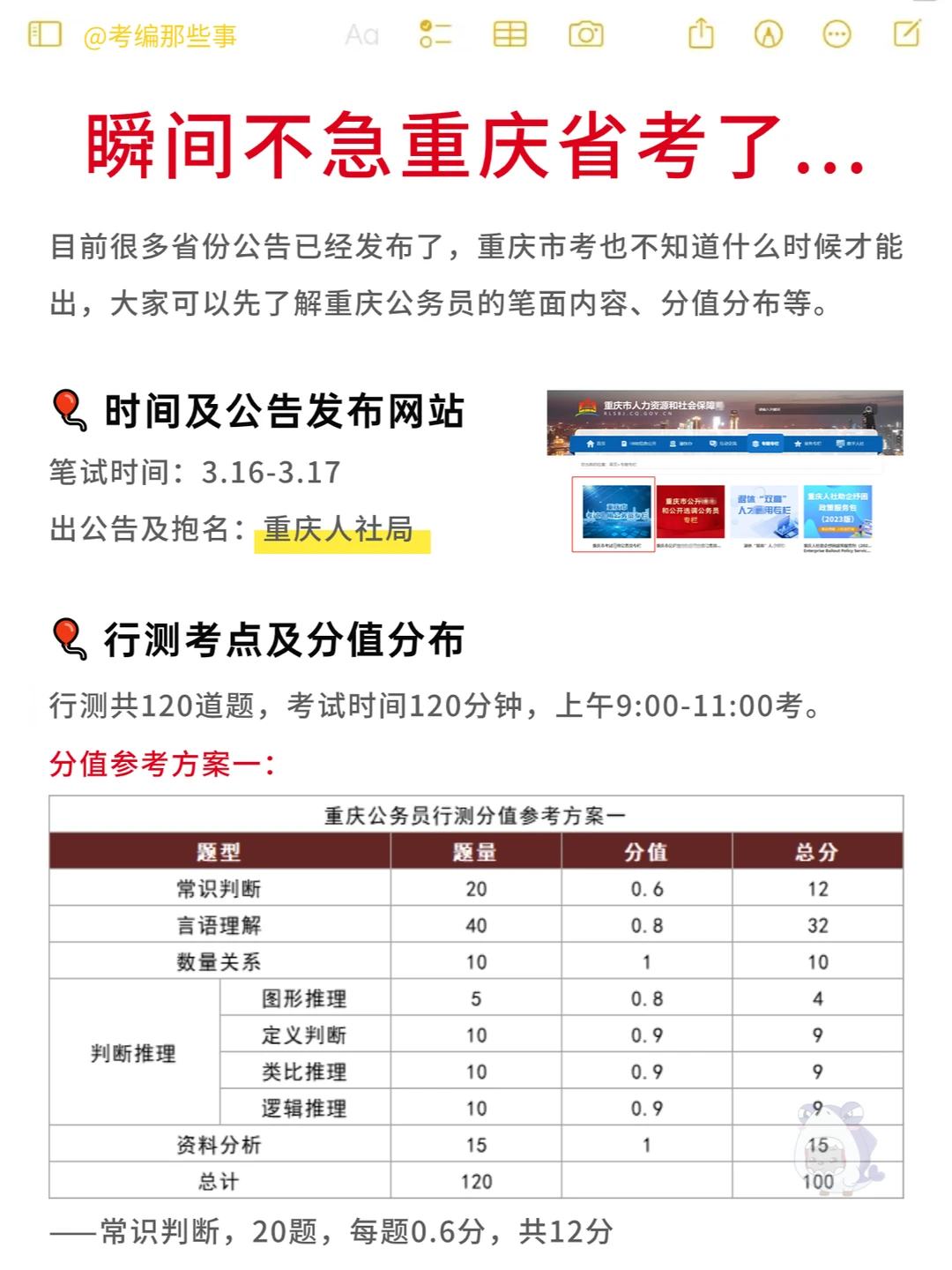 一次性说清2024重庆市考‼️
