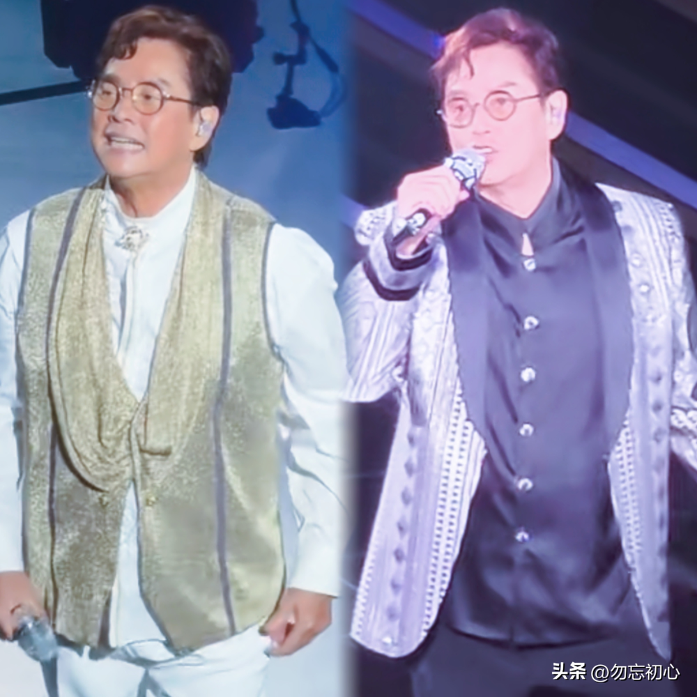 没彩排，谭咏麟直接把李克勤薅上台了。
唱到一半，他冲侧台一招手，李克勤愣了两秒就上来。没走台，没对词，和声全靠几十年交情托着。台下先是一懵，接着全站起来了。
这松弛不是硬拗。2002年记者会上，有人看标题开玩笑：你俩是不是要组合？俩人将错就错，左麟右李就出来了。经理人更损，说他俩像碗云吞面，街坊