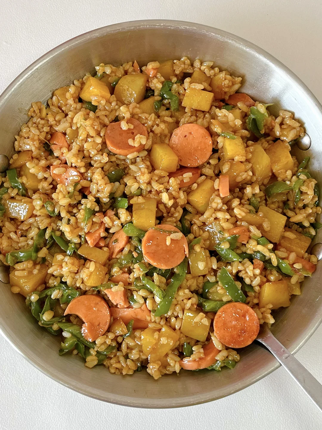 我妈做的这个炒饭，真的太太太好吃了！！！！
