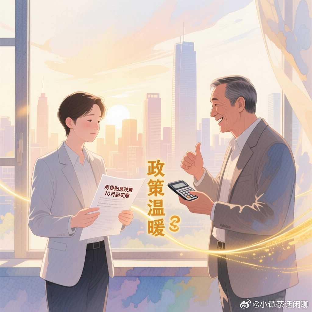 #房贷贴息政策10月起实施##三部门出台房贷贴息政策#哎，这个房贷贴息政策终于要来了，10月就正式实施了。说实话，现在买房压力太大了，每个月还贷看着就头疼。这次国家出了这个政策，三部门联合发文，说白了就是给咱们这些贷款买房的老百姓发补贴，让银行少收咱们点利息。

我邻居王哥前两年刚买了房， ​