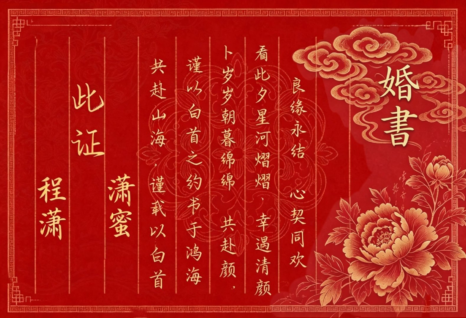 一纸鸿笺·以书为契

#给程潇的七夕礼物# ​