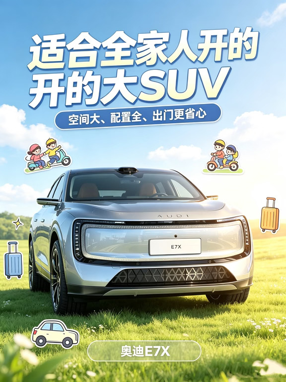 家用SUV怎么选✅奥迪E7X权益直接算明白
