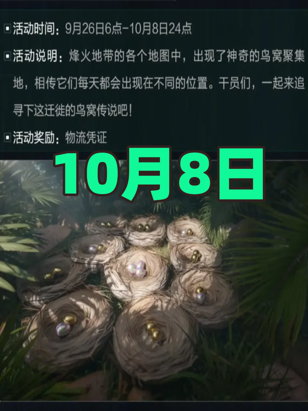 三角洲行动鳄鱼窝和鸟窝聚集地点位10月8号