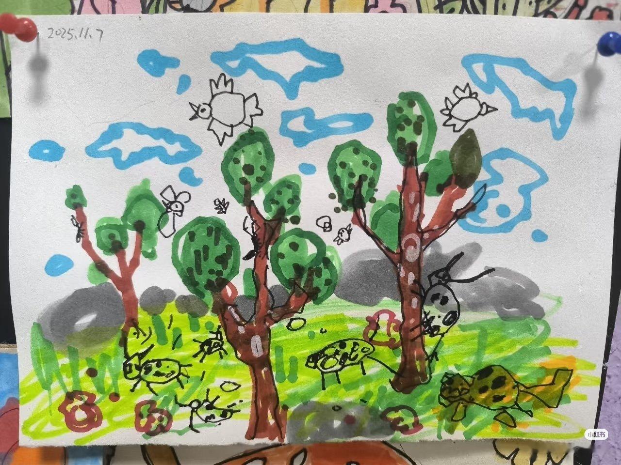 红薯有老师在评论分享的自己教的谱系小朋友画的画……完全理解为什么红薯那么多老师和家长说这牛来片子有谱系的感觉适合他们的小朋友看了[哆啦A梦吃惊] ​