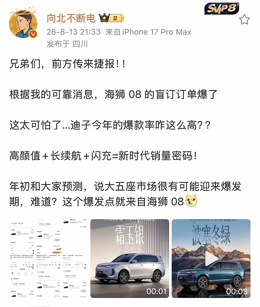 海狮08和海豹08的确都挺不错，我也推荐。#汽车资讯早知道 #新车上市 #比亚迪