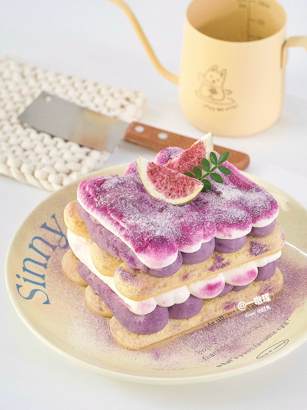 ✨免烤箱减脂甜品✨厚酸奶芋泥提拉米苏💟