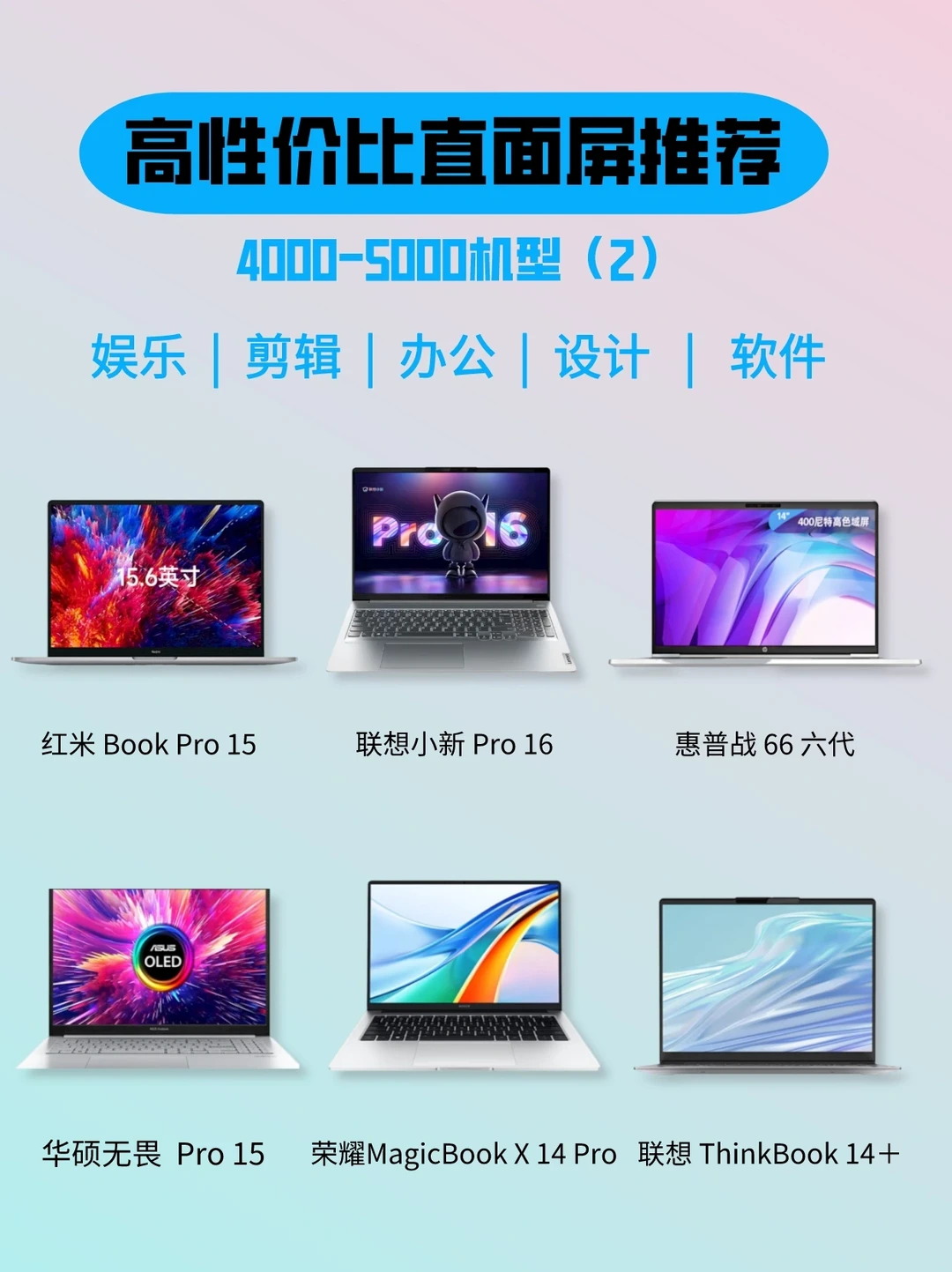 轻薄本推荐，买对不买贵~