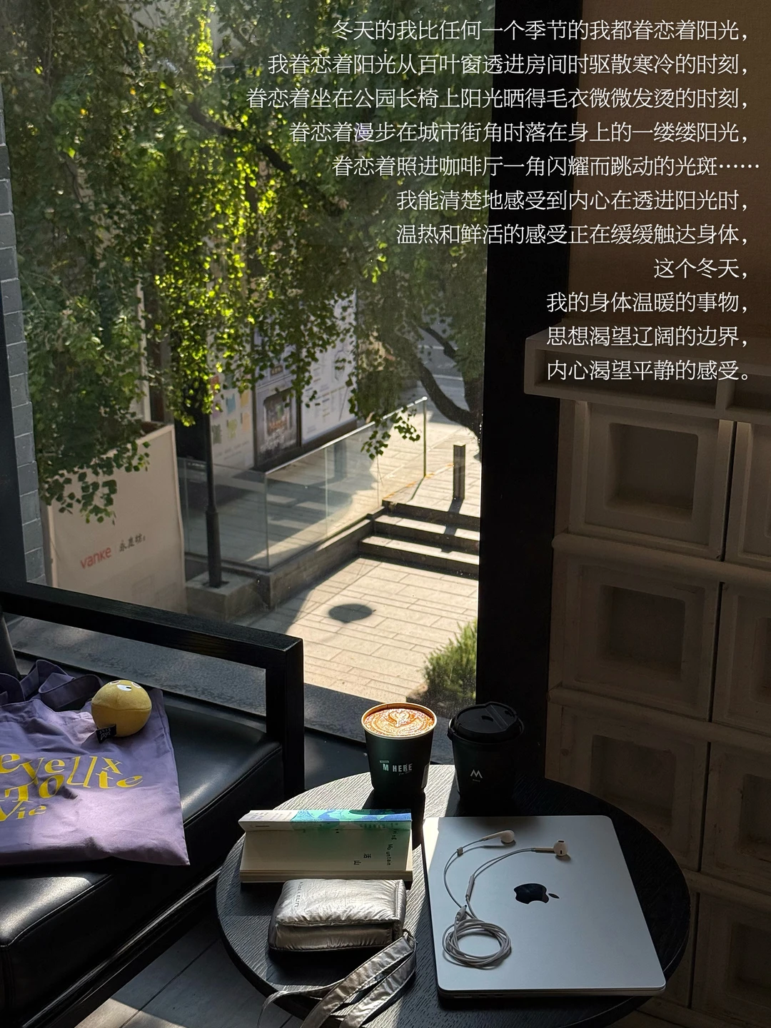冬日的幸福感来自阳光、咖啡、阅读和音乐