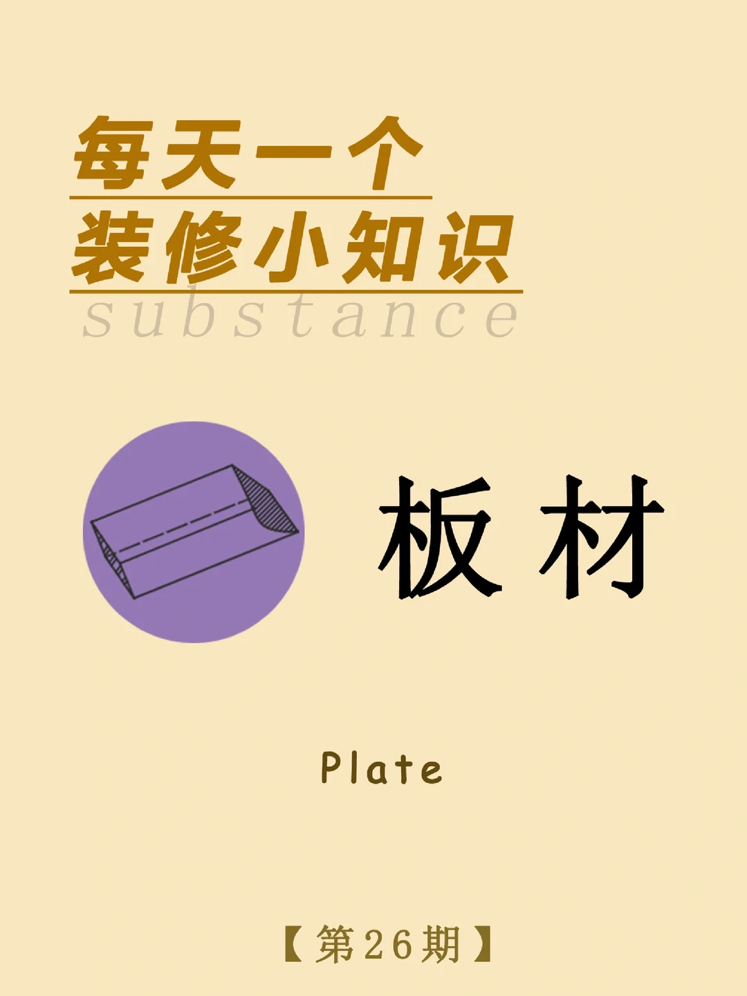 每天一个装修小知识：板材