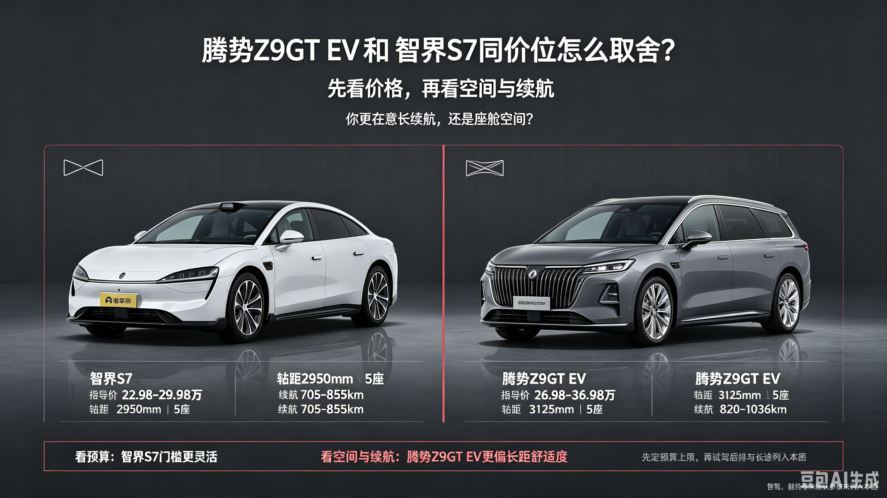 同价位选智界S7还是腾势Z9GT EV