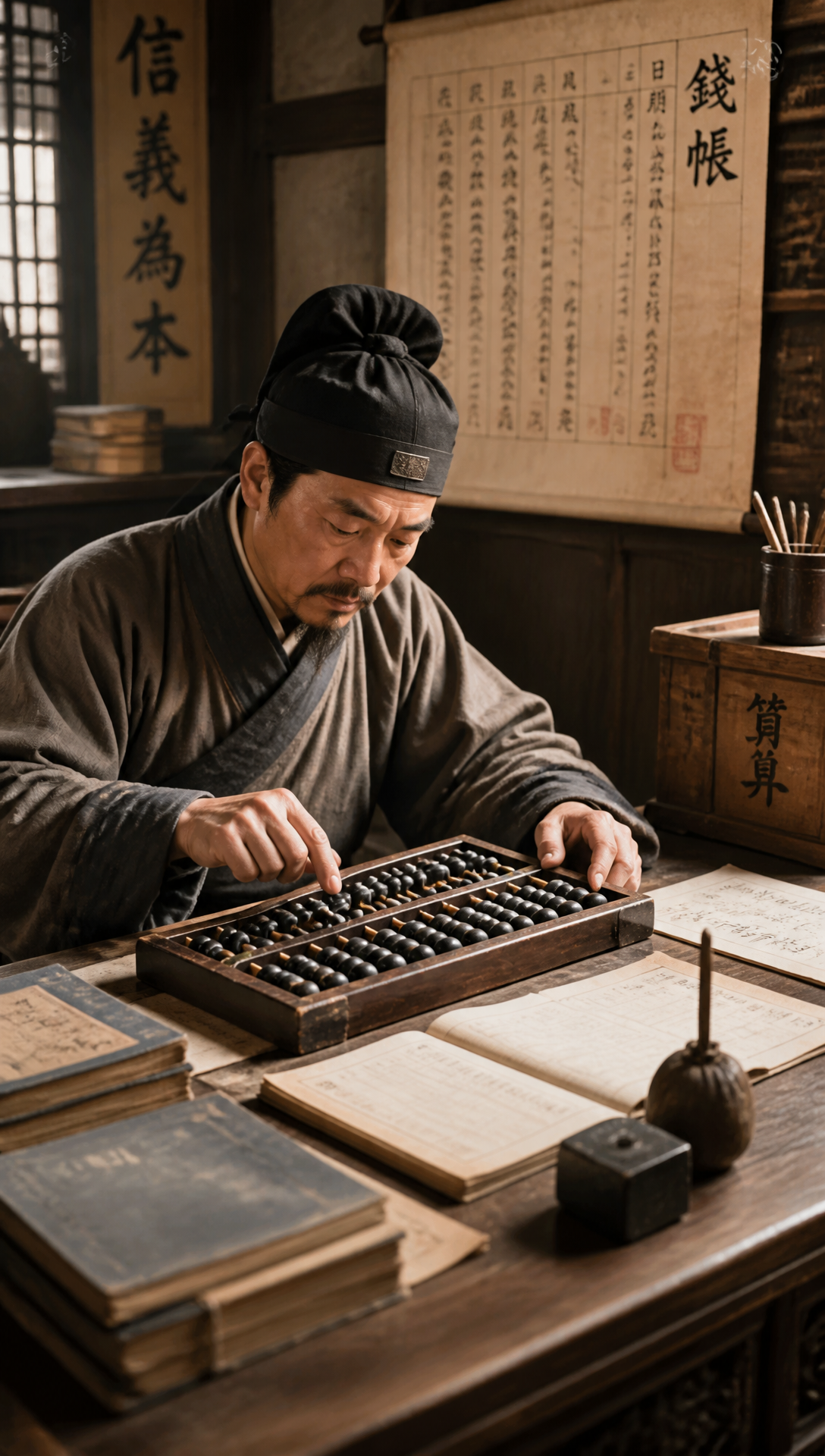 #“三下五除二”是哪种工具的口诀#古老的“计算机”——算盘
在没有电子设备的古代，我们聪明的祖先发明了一种神奇的计算工具，它就是算盘，也可以说是古代的“手动计算机”。
算盘外形简单，木框里面穿着一根根算杆，上面两颗珠子代表五，下面五颗珠子代表一。别看它样子朴素，计算速度却非常快。古人依靠算盘记账、算