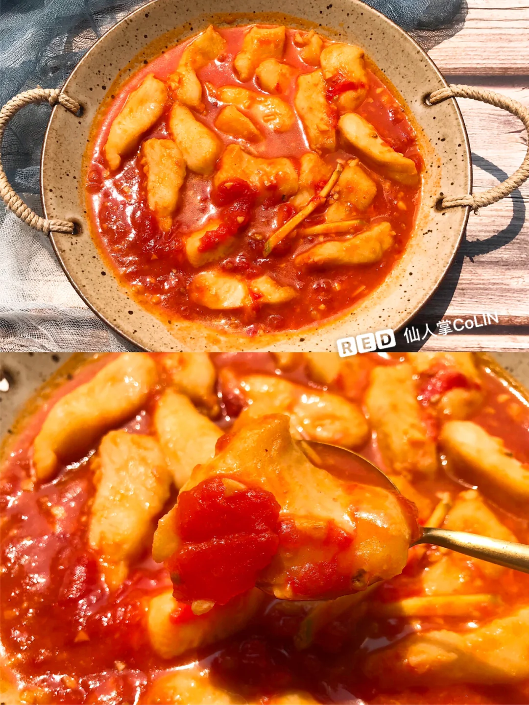 开胃低脂的番茄龙利鱼🐟汤汁浓厚，鱼肉嫩滑