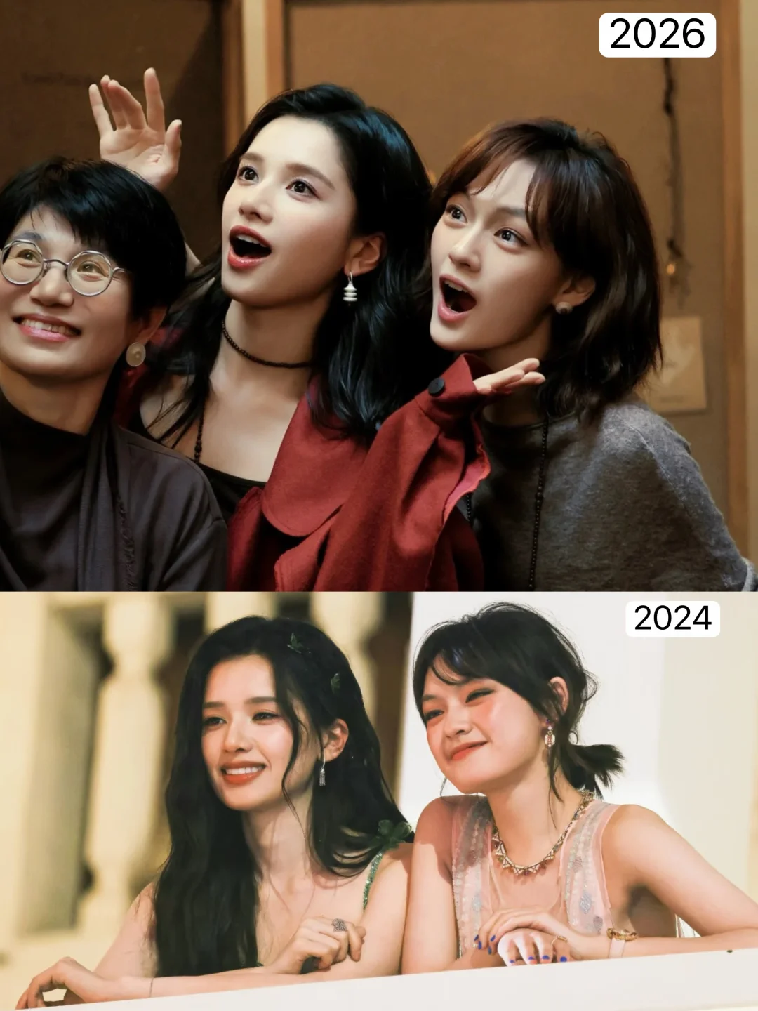 文淇 张婧仪时隔两年同框，文艺又灵动，养眼