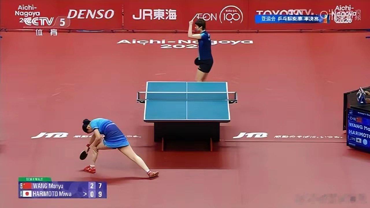 #亚运会[超话]# 王曼昱又把张本美和打哭了！她依旧是翻不过的高山！

赛前张本家都爱豪言壮语，包揽四金。可现实就是一顿毒打！#张本美和不敌王曼昱后落泪# ​