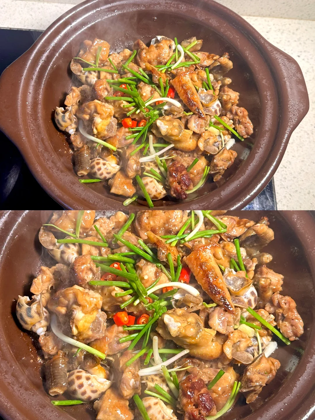 啫啫花螺鸡煲 超级入味，我妈赞不绝口