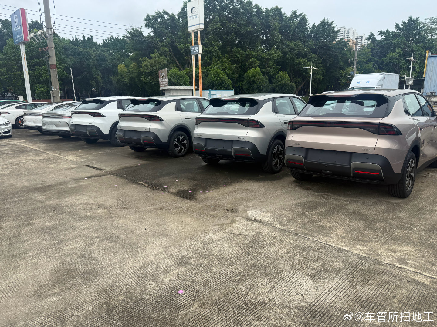 店里全是启源Q05
给车做保养，看4S店里全是启源Q05待交付，感觉这个月销量还能往上走走#长安汽车# ​