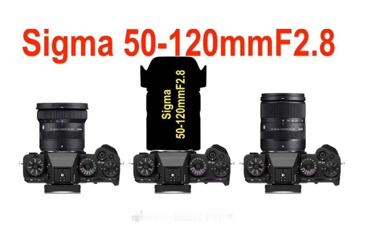 适马新品50-120mm F2.8镜头将补齐适马APS-C画幅大三元，等效75-180mm，和适马此前已发布的10-18mm F2.8、18-50mm F2.8镜头组成适马APS-C画幅大三元镜头，覆盖10-120mm，覆盖等效15-180mm。

 据悉，适马新品50-120mm F2.8半画幅镜头预计发布的时间为10月8日，外媒爆料，该镜头预计提供索尼E，富士X，佳 ​