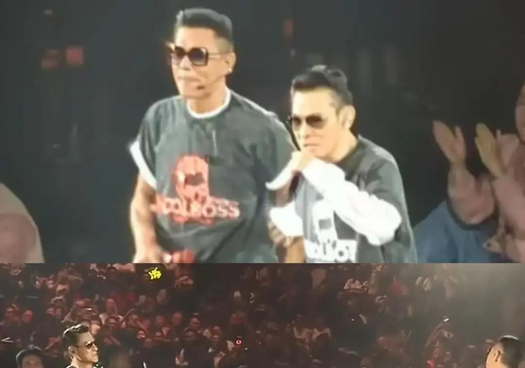 55岁的古天乐在红馆开演唱会，刘德华空降助阵，这都不算什么新闻

但两人唱完一首《独自去偷欢》，居然在台上互相跪下了，这画面可就复杂了

古仔抱着华仔不撒手，直接单膝跪地，嘴里念叨的还是二十多年前合作《龙在边缘》的恩情

他说到现在都还记得

看得出来，这是真把刘德华当成大哥和恩人

刘德华是什么人