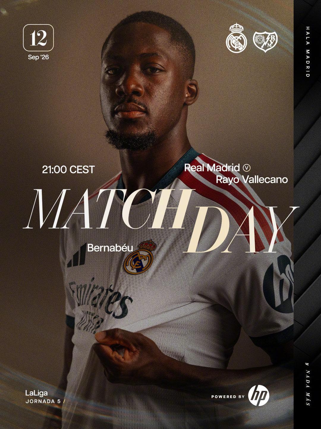 联赛征程再启⚽️

⚽️皇家马德里🆚巴列卡诺
⏰北京时间9月13日03:00
📍伯纳乌球场

#halamadrid# ​​​​#皇马比赛# ​