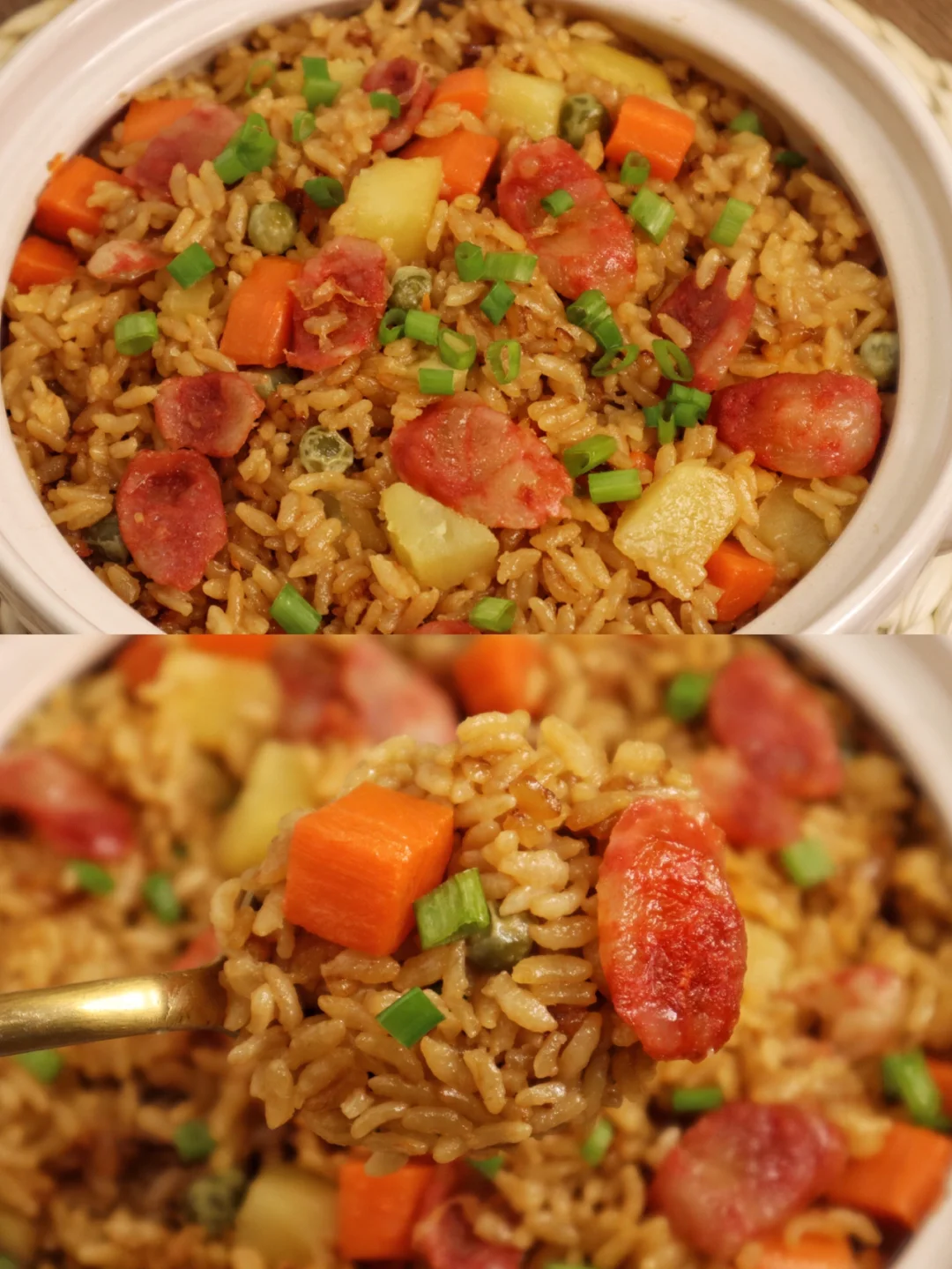 OnlyYou懒人土豆腊肠焖饭🔥好吃到舔盘‼️