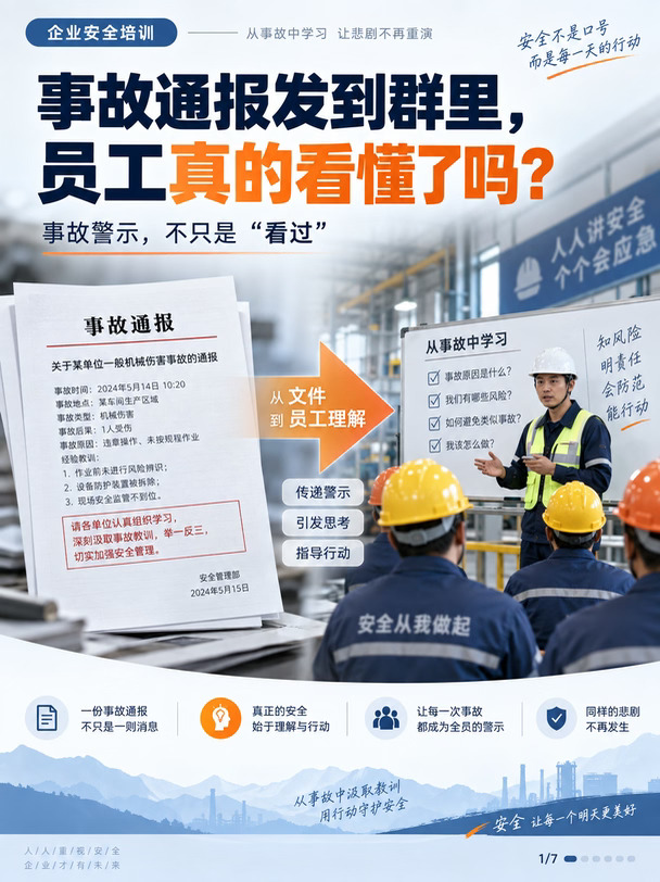 事故通报发了员工真的接受事故警示教育了吗