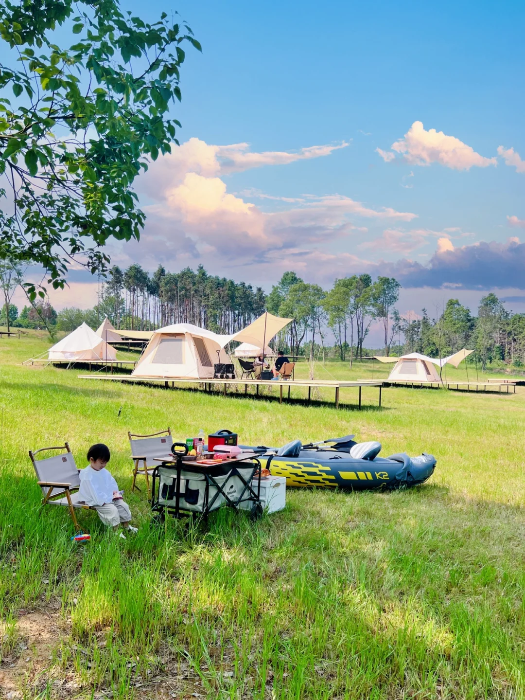 武汉有卫浴可玩水的露营地，才39💰我冲了～