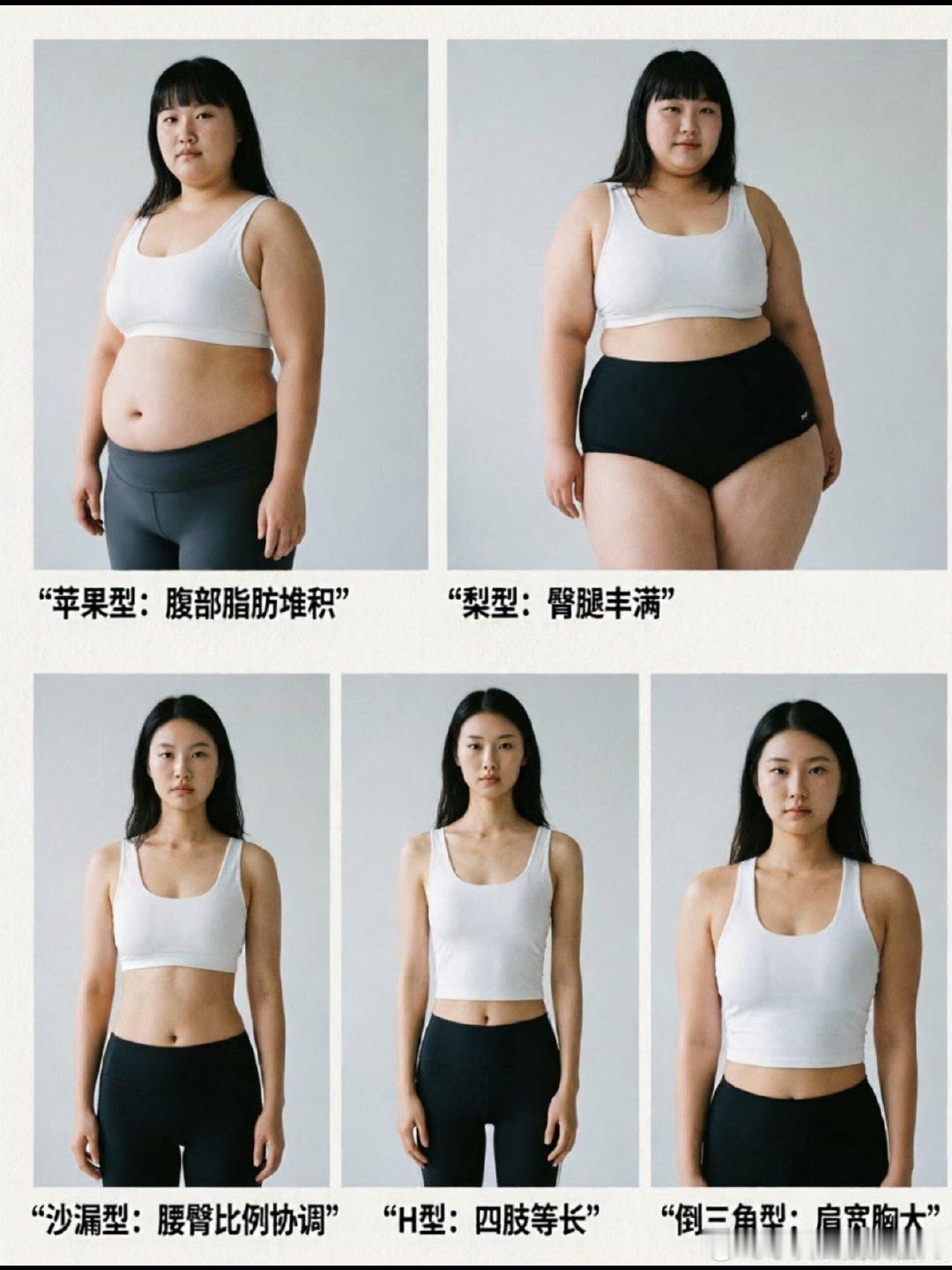你们是哪种身形
我是苹果和梨形的混合体
肚子大腰粗+腿粗[泪奔] ​