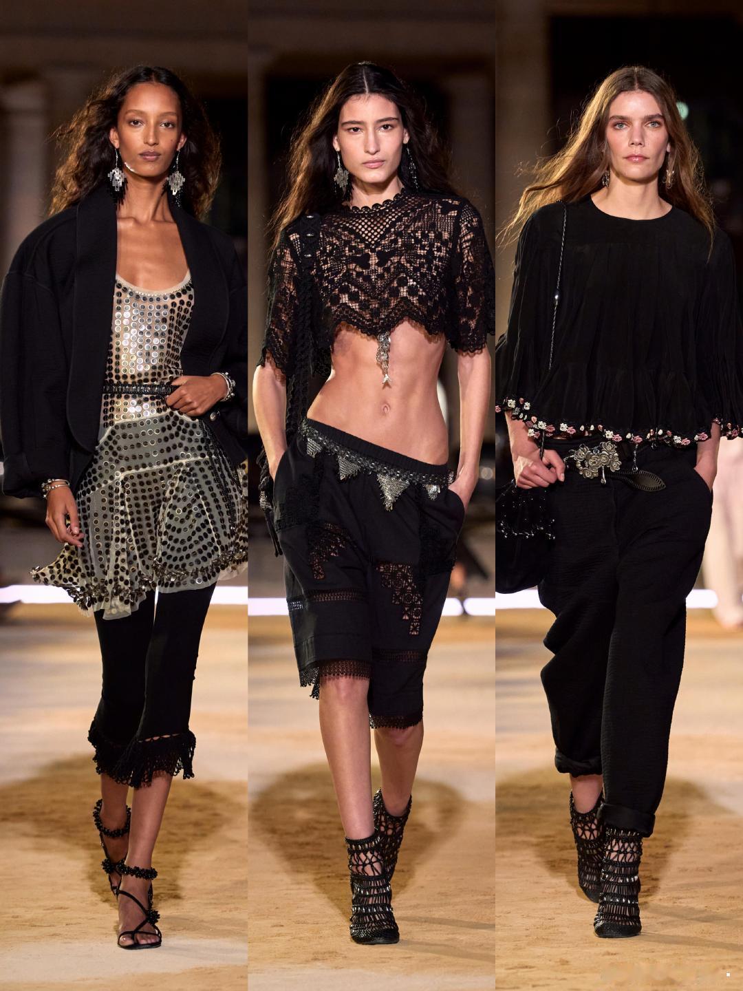 #时装周# Isabel Marant2027春夏大秀
章若楠、阚清子、欧阳娣娣、娜然、陈瑜亮相巴黎秀场！本季汲取60年代影像灵感，晒褪复古印花+手工珠饰，满是旷野度假松弛感#大秀直击##巴黎时装周# ​