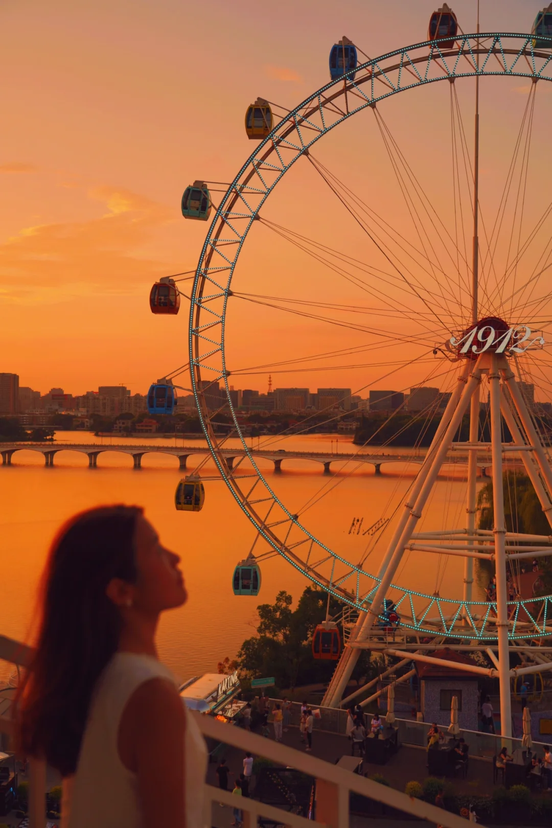 不是洛杉矶！是南京！巨浪漫的日落摩天轮🎡