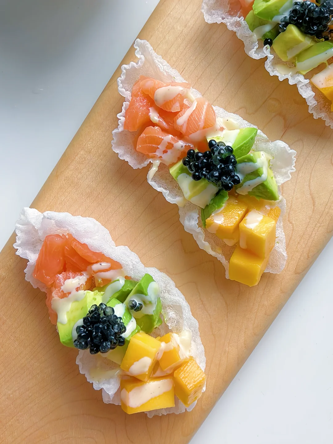 春天的漂亮饭🌿三文鱼🍣牛油果🥑taco，低卡