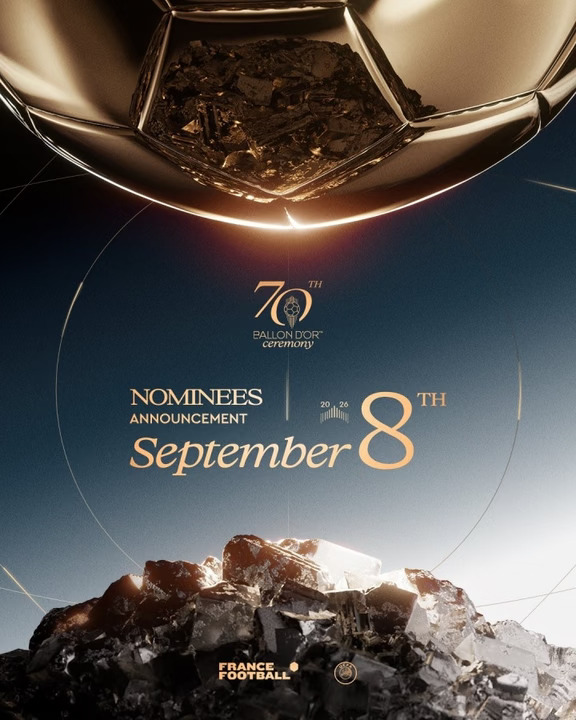 金球奖9月8日公布提名🏆凯恩领跑🤩