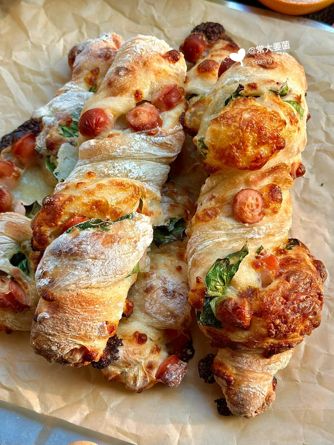 菠菜田园芝士扭扭棒🥬🧀隔夜发酵yyds！